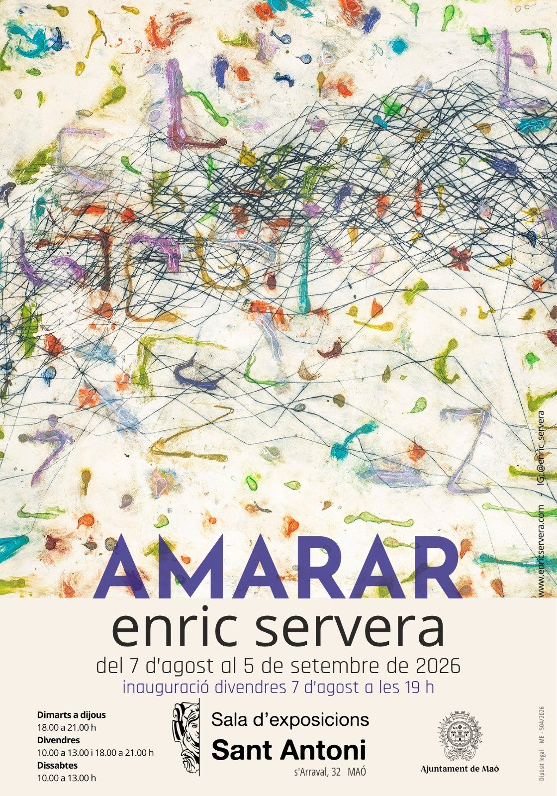 IB3 Notícies es fa ressò d'"Amarar", l'exposició d'Enric Servera a Maó